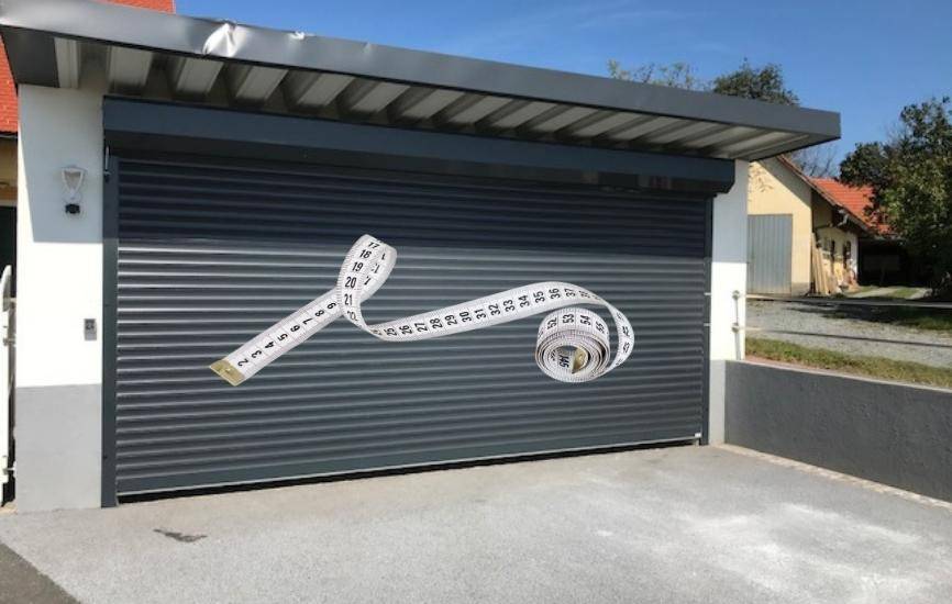 Izmeritev garažnih vrat